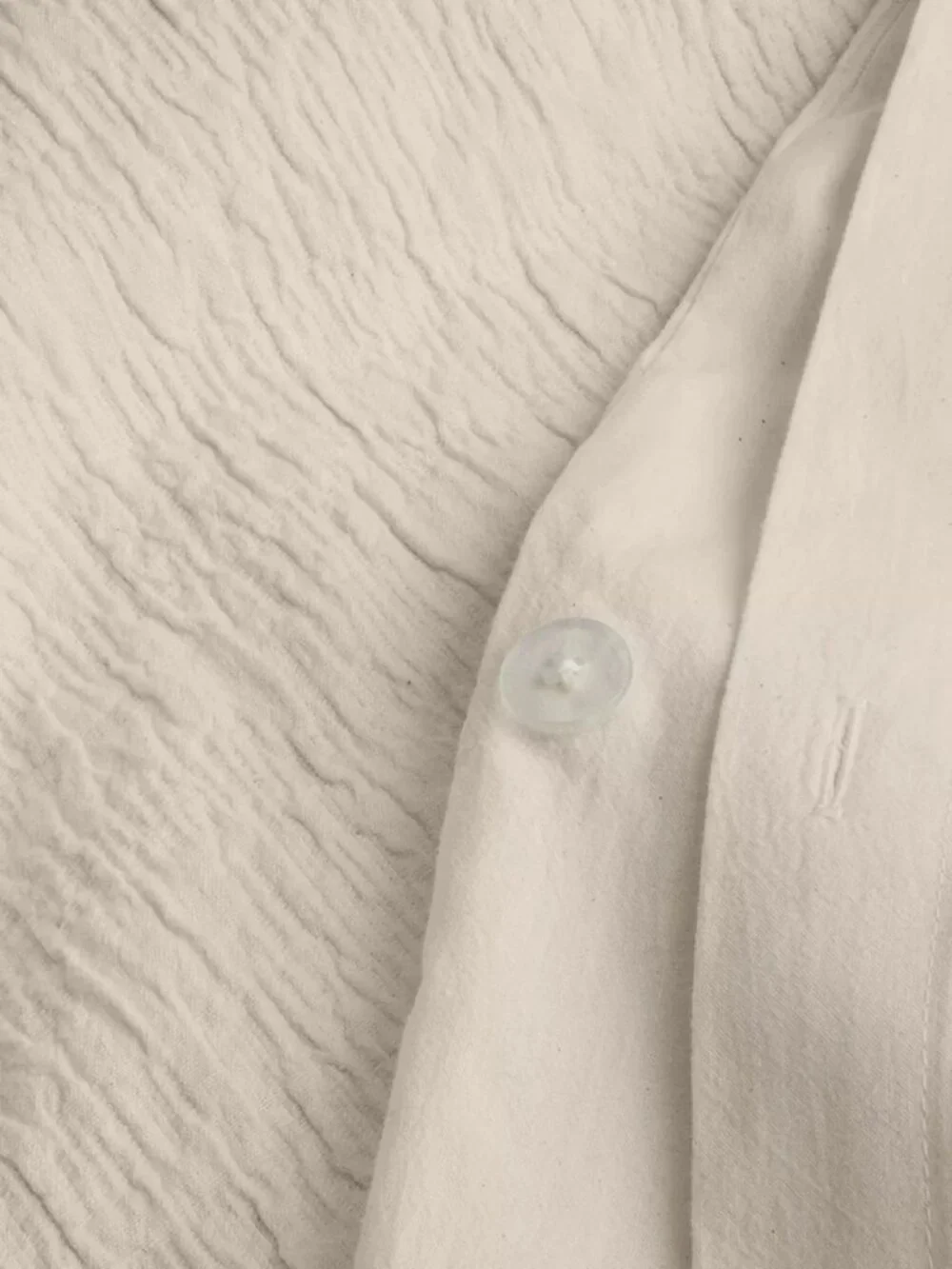 Oake Layered Horizons 3 Pc  Full / Queen Natural Cotton Duvet Set - MSRP $250